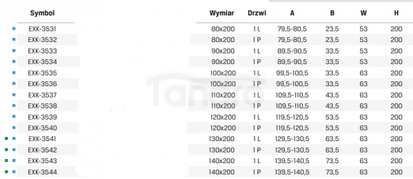 NEW TRENDY Drzwi prysznicowe AVEXA COPPER BRUSHED 120x200 EXK-3539