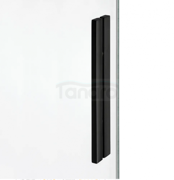 NEW TRENDY Drzwi wnękowe 130x200 Softi X Black, drzwi pojedyncze, przesuwne typu &quot;soft close&quot;  EXK-5357/EXK-5358