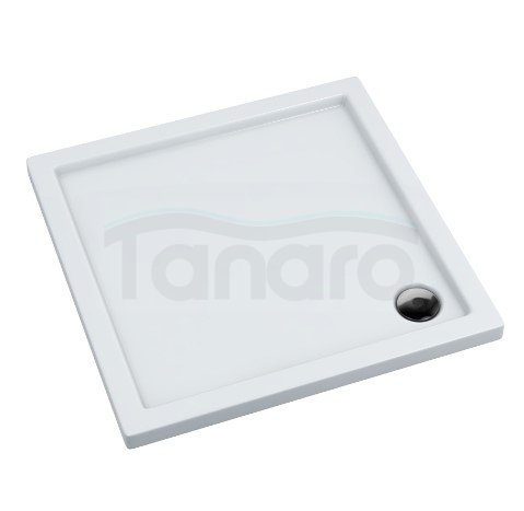 AQUAFORM - Brodzik prysznicowy kwadratowy SLIM biały 80X80X5/3 FI90