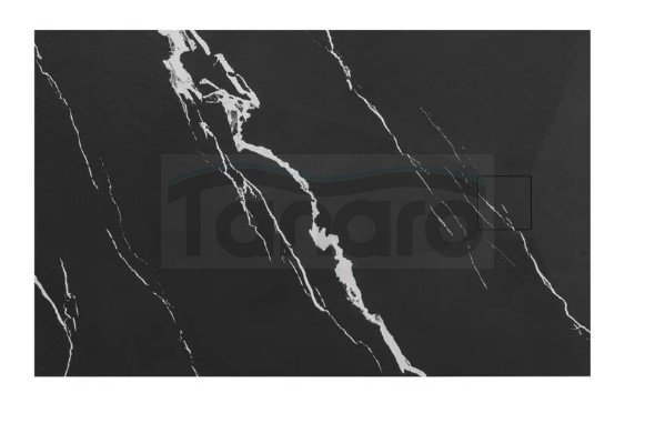 REA - Brodzik prysznicowy MAGNUM CARRARA BLACK 80x100