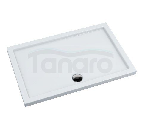 AQUAFORM - Brodzik prysznicowy prostokątny SLIM biały 80X100X5/3 FI90