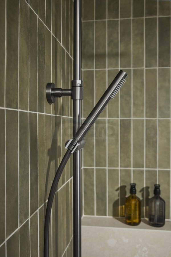 ARMATURA KRAKÓW KFA Zestaw prysznicowy deszczownia z baterią termostatyczną MOZA PREMIUM GUN METAL GREY 5736-920-61