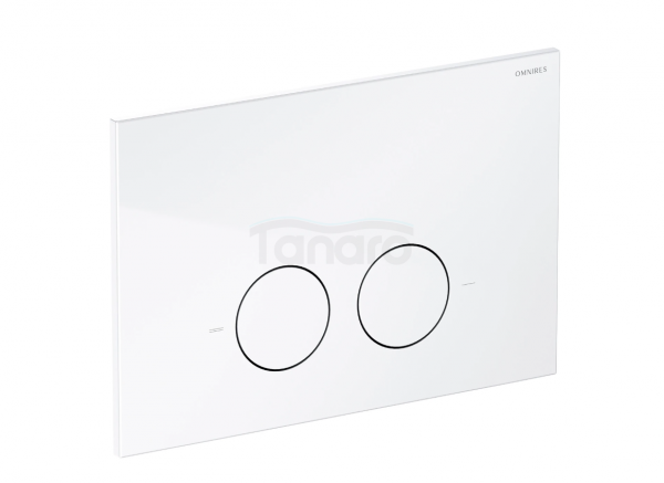 OMNIRES STRONGFRAME stelaż podtynkowy do miski toaletowej + MINIMAL przycisk spłukujący FLUSH SET biały połysk STFWC1M-RBP