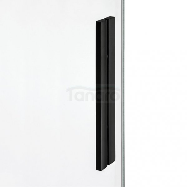 NEW TRENDY Drzwi prysznicowe przesuwne 2-skrzydłowe SOFTI BLACK 140x200 EXK-3960