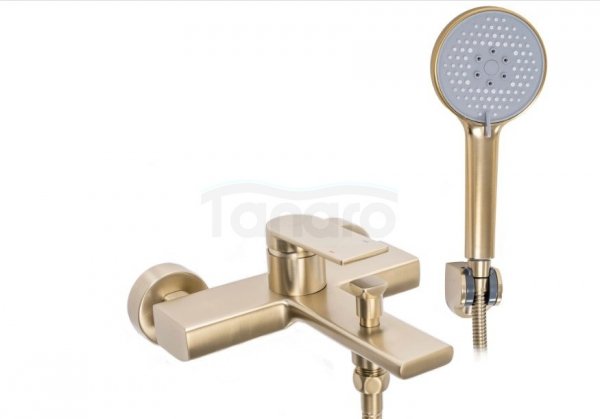 REA - Bateria wannowa VERSO Brush Gold / Złota Szczotkowana
