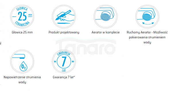 DEANTE Bateria zlewozmywakowa TAMIZO stojąca mosiądz BQT_M63M