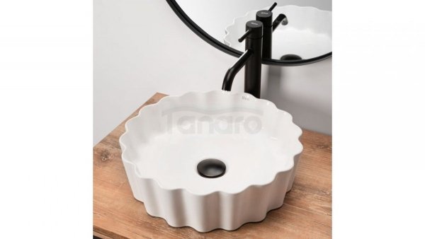 REA Umywalka ceramiczna nablatowa MELISA WHITE 