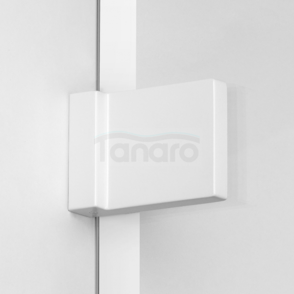 NEW TRENDY Kabina prysznicowa walk in Avexa White 60x200, jednoelementowa. Ze wzorem ramki. Grubość szkła 6mm  EXK-2991