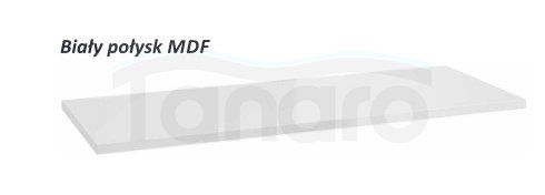 AQUAFORM - blat umywalkowy OTTIMA 90 pełny 90X2,5X46 Biały połysk  AQ.401-1709011