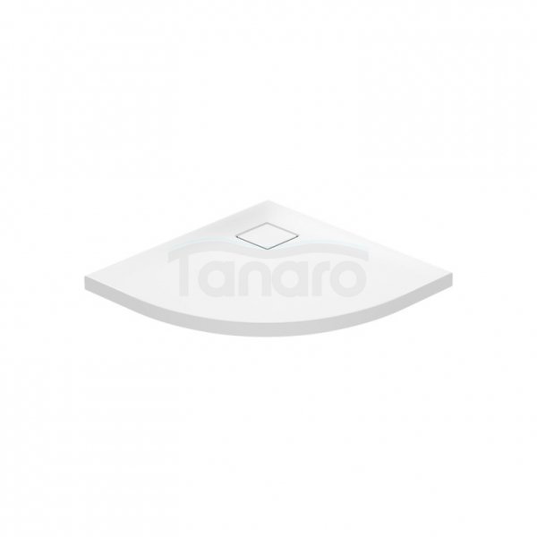 CERSANIT - brodzik półokrągły TAKO Slim 80x4 biały + syfon  S601-119