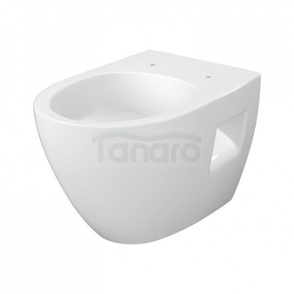 CERSANIT SET C929: MISKA ZAWIESZANA MODUO PLUS PRO OVAL VORTEX Z DESKĄ DUROPLASTOWĄ MODUO PLUS SLIM S4013-010