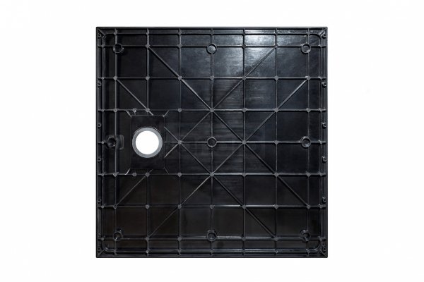 BESCO Brodzik 90x90 Vexo Marble Black 90 VMB-90-90-K
