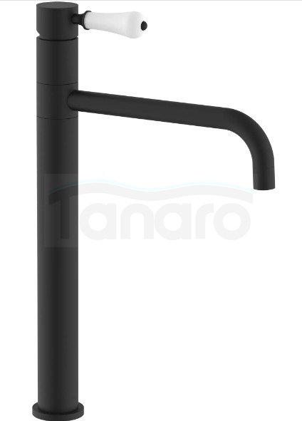 REA - Bateria umywalkowa obrotowa SERRA Czarna / Black Wysoka