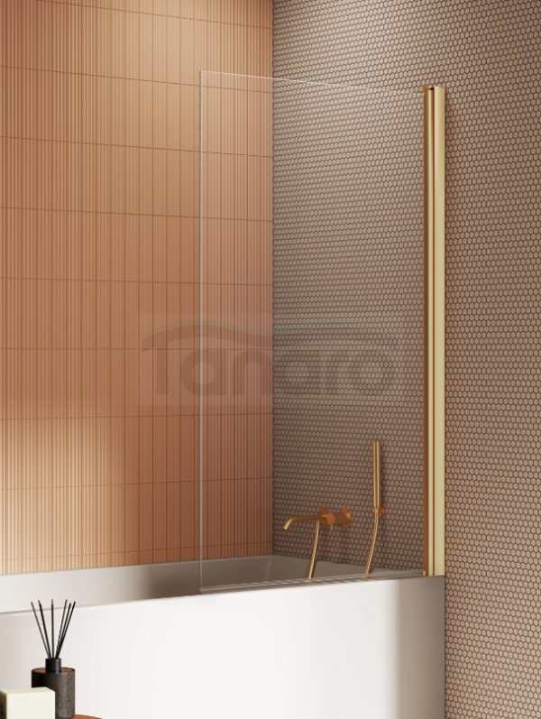NEW TRENDY Parawan nawannowy New Soleo Gold Brushed, jednoelementowy 100x140 P-0181