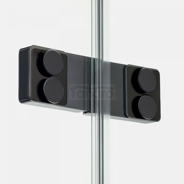 NEW TRENDY Drzwi wnękowe Eventa Black Chrome, drzwi pojedyncze 90x200 EXK-6130 PRAWE