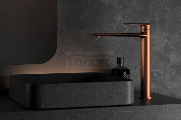 VEDO Bateria umywalkowa wysoka ALETTA ROSSO VBA5003/C/SM - z korkiem typu klik-klak