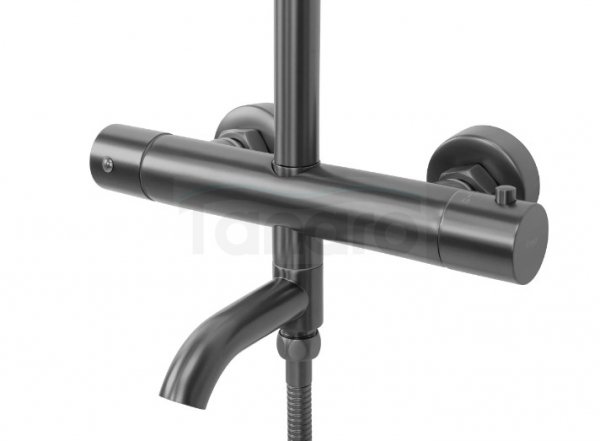 REA - Zestaw prysznicowo-natryskowy z termostatem LUNGO Tytan