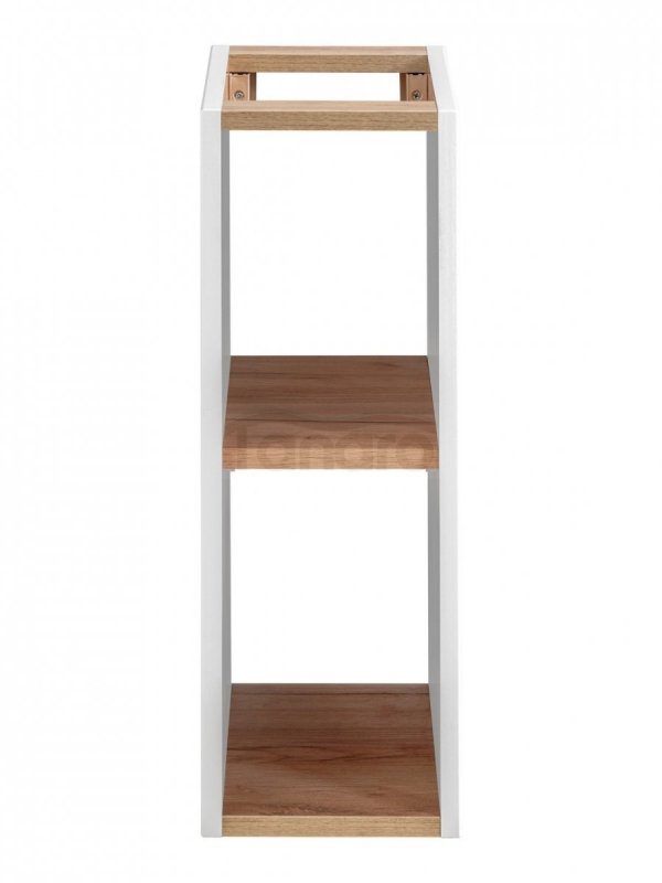 COMAD - Szafka CAPRI WHITE 810 niska 20 - Biały Połysk/ Dąb Craft Złoty / Biały Połysk  DSM-do samodzielnego montażu