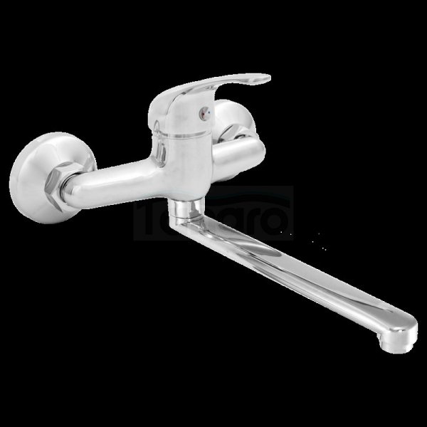 INVENA - Bateria zlewozmywakowa ścienna z wylewką 20cm MISTRIS BC-79-001-B
