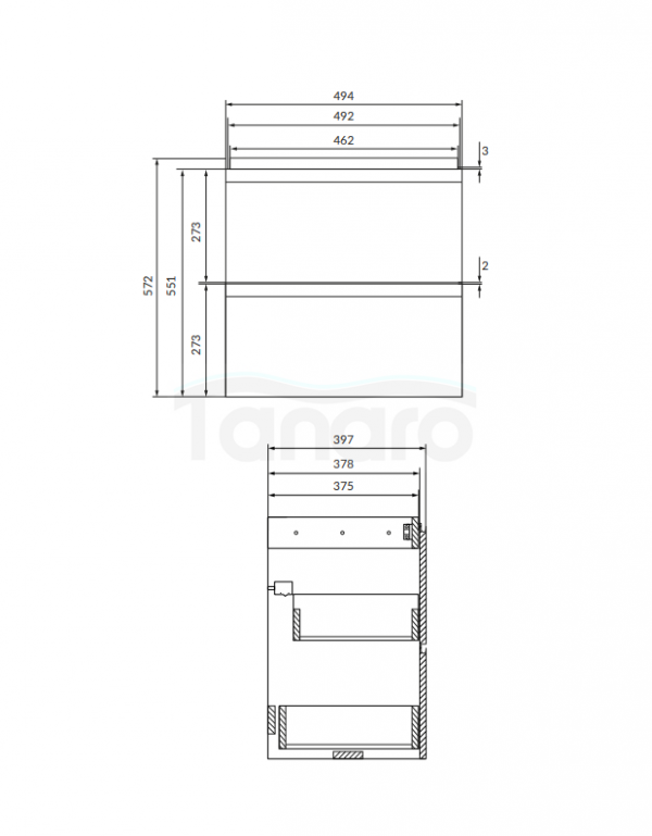 CERSANIT SZAFKA PODUMYWALKOWA MODUO 50 KASZMIR DSM S590-102-DSM