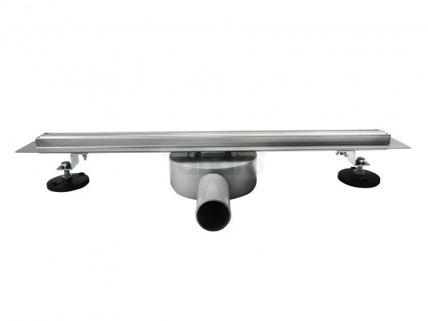 AQUALine - Odpływ liniowy podłogowy SLIM kwadrat chrom Obrotowy syfon ROZMIAR 100cm RSK01100