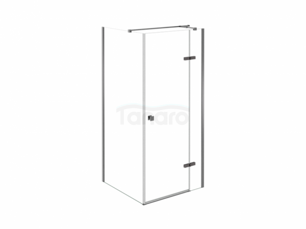 BESCO Kabina prysznicowa Pixa Gun Metal 100x80x195 Prawa PPP108-195GR
