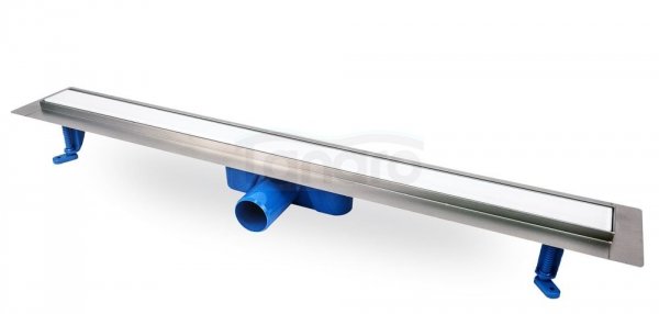 OKEDA Odpływ liniowy PRIME LINE WHITE GLASS 100cm - białe szkło  20100.06