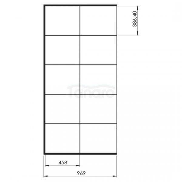 NEW TRENDY - Kabina Walk In New Modus BLACK 70X200 EXK-0244