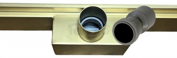 AQUALine - Odpływ liniowy posadzkowy złoty/gold 2w1 pod płytkę 110cm L04GL