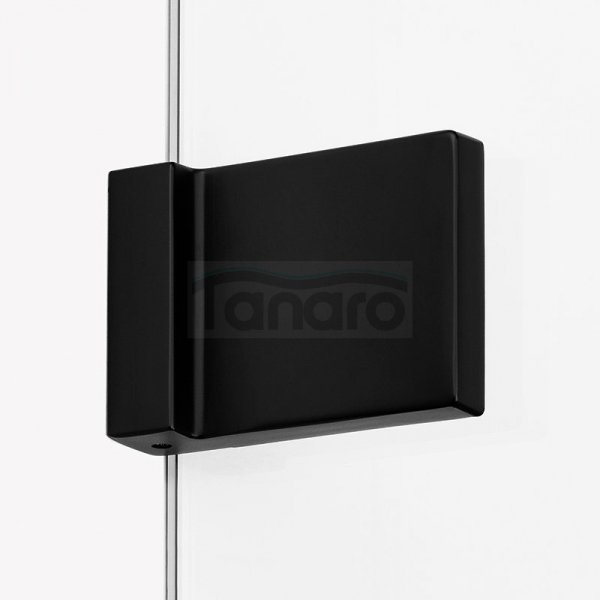 NEW TRENDY Kabina ścianka walk-in Avexa Black 50x200 czarna aluminiowa ramka szkło 6mm EXK-2655