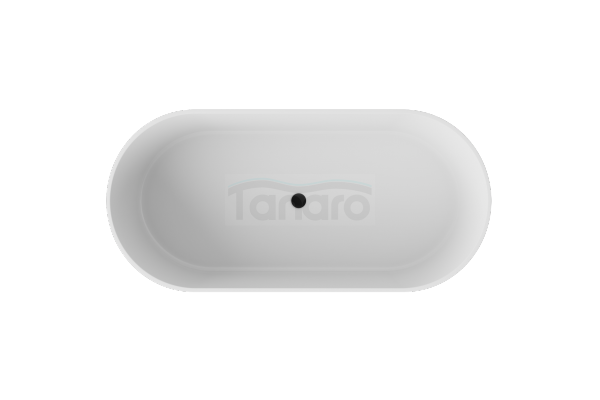 BESCO Wanna wolnostojąca Lova Matt 160 + klik-klak chrom #WMM-160-LKS