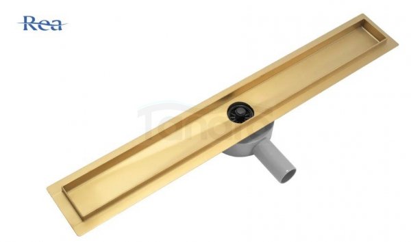 REA - Odpływ liniowy GREEK Gold/Złoty 90