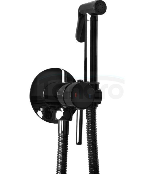 REA - Bateria Bidetowa LOOP Czarna Metaliczna 