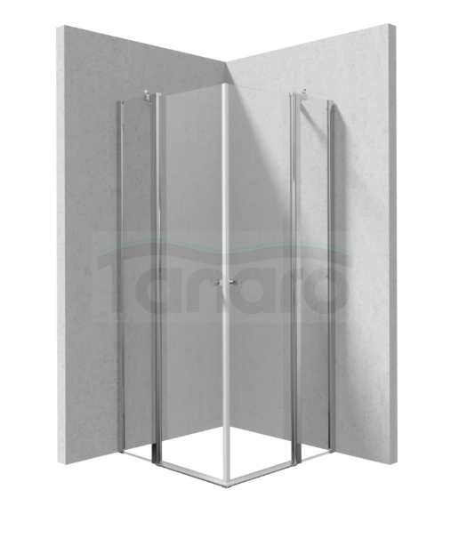DEANTE Zestaw kabina drzwi uchylne KERRIA PLUS 90x100 + zestaw prysznicowy ARNIKA NAC_01QK
