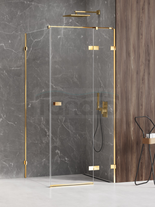 NEW TRENDY Kabina prysznicowa AVEXA GOLD SHINE Linia Platinium 80x100x200 
