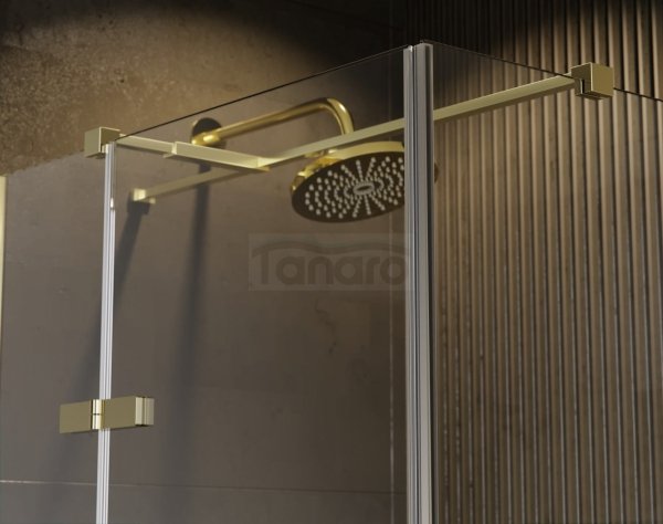 BESCO Kabina prysznicowa Pixa Gold 100x90 Lewa PPL-109-195G