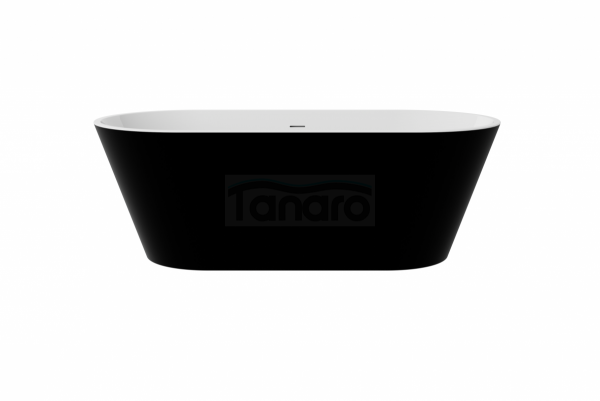 BESCO Wanna wolnostojąca Deeva Matt B&amp;W 170x80 + maskownica odpływu biała #WWA-170DMBW
