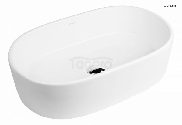 OLTENS Lom umywalka 55x34 cm nablatowa owalna biała 40311000