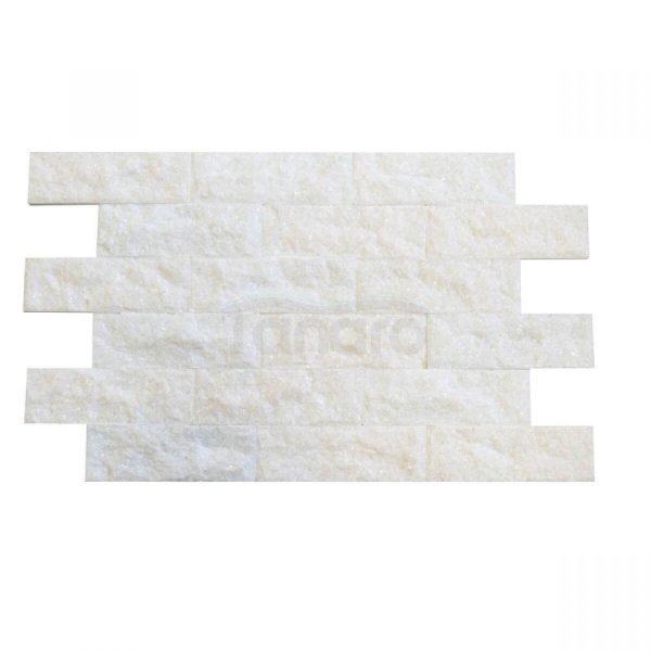 CAPITILE  - Płytka kamienna White C. Brick - marmur Crystal White naturalny 30x7,5x1,5 cm /opakowanie 0,66m2/