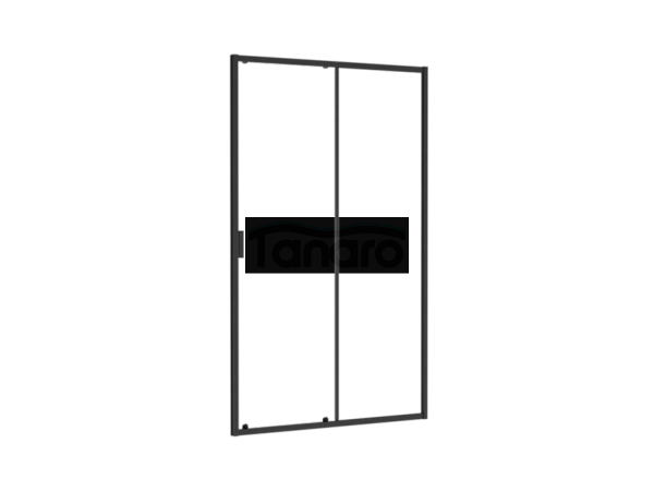 BESCO Drzwi prysznicowe przesuwne Zarya Black 100 DZB-100