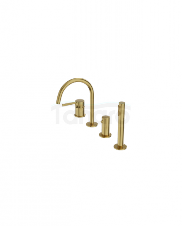 LAVITA Bateria wannowa 4- otworowa Orion Brushed Gold