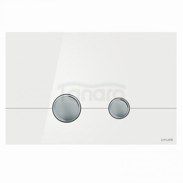 CERSANIT - Przycisk STERO szkło białe  K97-368