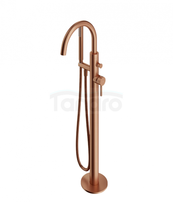 OMNIRES bateria wannowa wolnostojąca 96cm miedź szczotkowana Y1233-SCPB