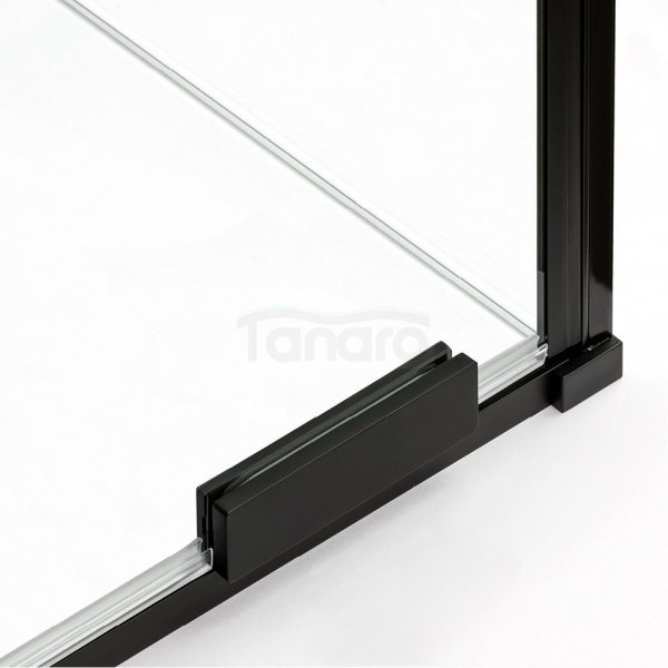 NEW TRENDY Drzwi prysznicowe przesuwne SMART BLACK 150x200 EXK-4114