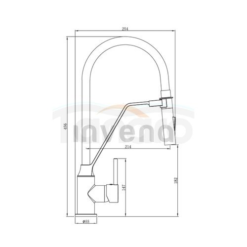 INVENA BATERIA ZLEWOZMYWAKOWA TERRA , KOLOR BIAŁY BZ-54-L02-D