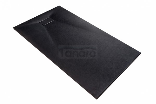 BESCO Brodzik prostokątny 120x80x3,2 Vexo Black 120 BVB-120-80-P