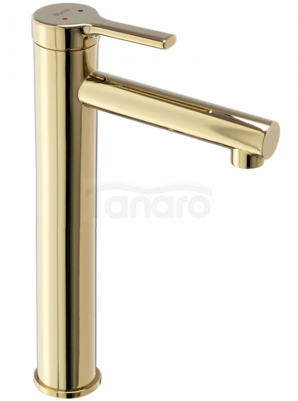 REA - Bateria Umywalkowa PIXEL ZŁOTA / GOLD Wysoka