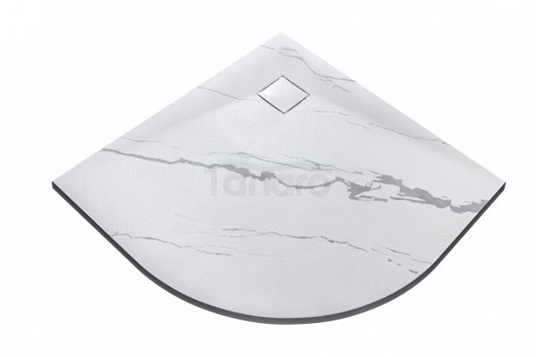 BESCO Brodzik półokrągły Vexo Marble 90x90 VM-90-90-P
