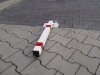 Blokada Parkingowa na kłódkę drogowa prosta słupek od Metalfab
