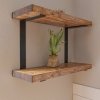 Podwójny wspornik Półki loft pod Półkę 25 cm Wieszak Uchwyt 40MM